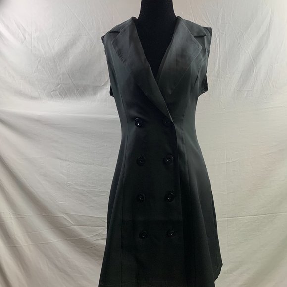 Double Breasted Sleeveless Blazer Dress - Picture 5 of 7